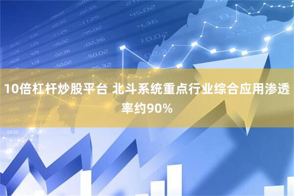 10倍杠杆炒股平台 北斗系统重点行业综合应用渗透率约90%